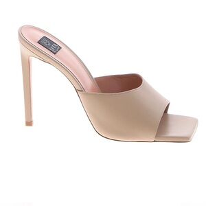 🆕 LITA BY CIARA Solid Square Toe Sand Slide Heel